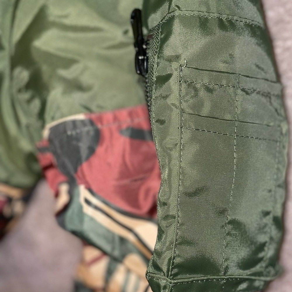 New zero foxtrot gear bomber jacket without tags Large L pit to put 25 t-b 28 - Picture 9 of 12